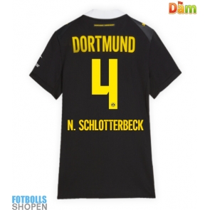 Billiga Borussia Dortmund Nico Schlotterbeck #4 Bortatröja Dam 2026-27 Kortärmad